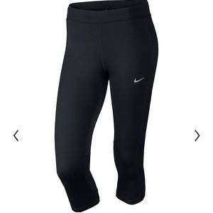 Nike Dri Fit Essential Black Capri.  Size Small.